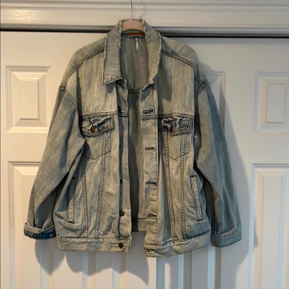 Oversized Free People Denim Jacket
